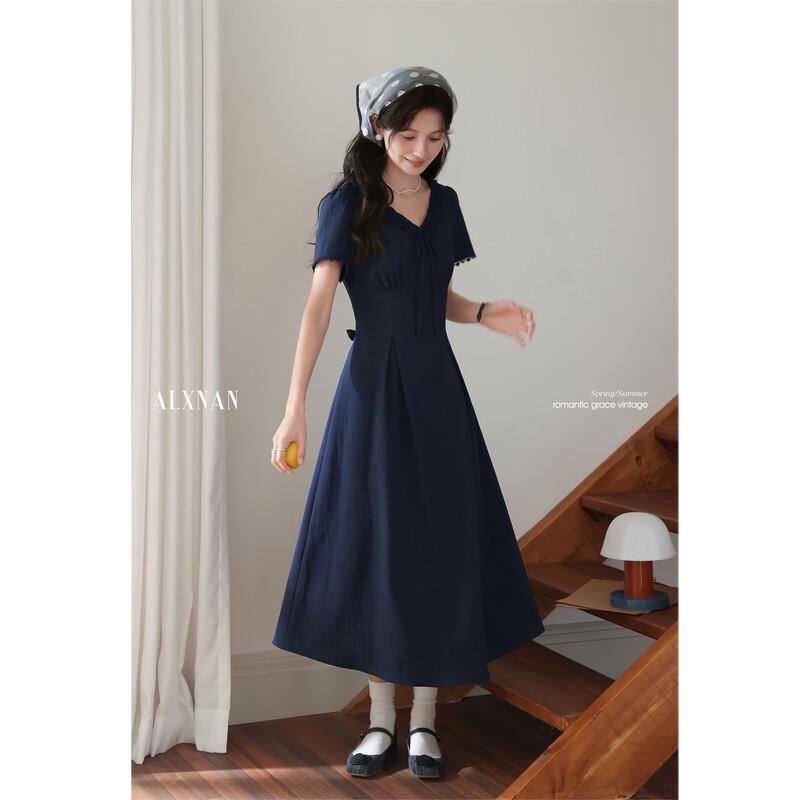 Women's French Style Slim-Waist Summer Dress