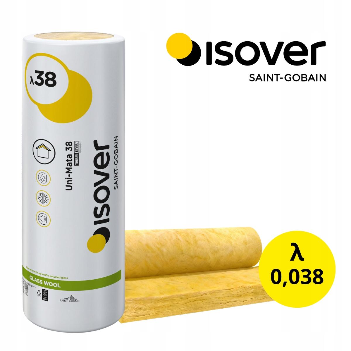 Isover Uni-Mata Minerālvates Rullis 38 Gr