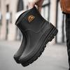Męskie buty robocze dla szefa kuchni wodoodporne olejoodporne buty do pracy w kuchni antypoślizgowe kalosze do kostki mężczyzna hotelowa restauracja obuwie ochronne