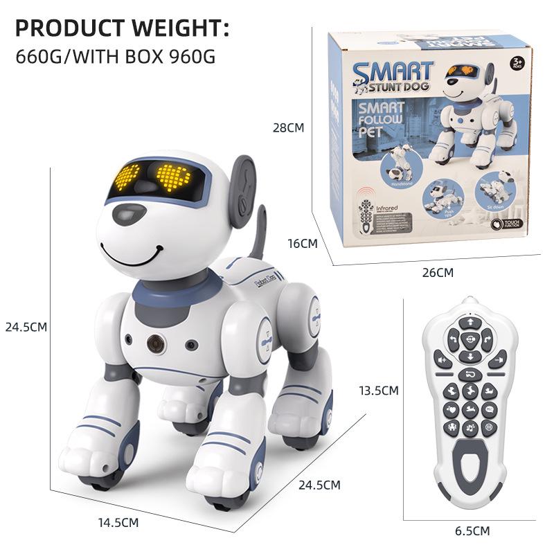 BG1533 Stunt Robot Dog: Electric Remote-Control Pet with Gesture Sensing and Somersault Capabilities.