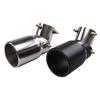 Stainless Steel Exhaust Tip 63mm/3.5"89mm Adjustable Universal Fit for Car SUV Single Rolled Edge Exhaust Pipe Tip with Bolt-On