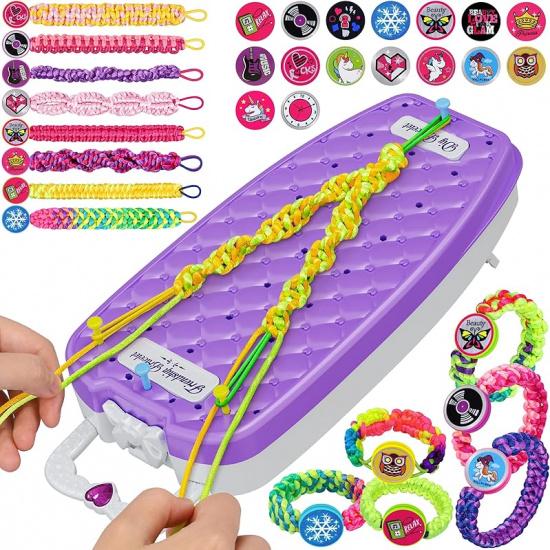 Dpai Friendship Bracelet Making Kit for Girls,DIY Arts and Crafts Toys,Jewelry String Maker Kit,The Best Birthday Gifts Ideas for Girls 6 7 8 9 10 11 фиолетовый