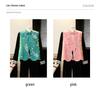 Elegant Spring Embroidered Vest for Mothers - Stand-up Collar with Frog Button, Slimming Fit for Middle-aged and Elderly Women