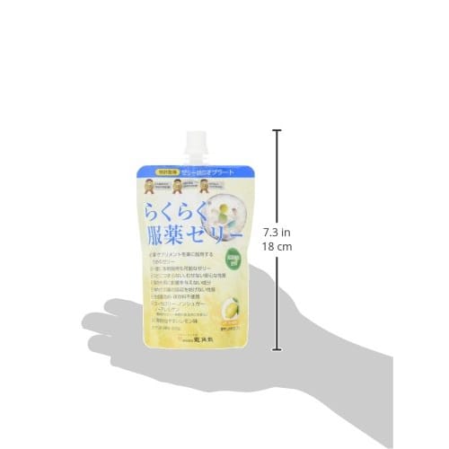 Ryukakusan Easy-to-Swallow Jelly, Lemon, 200g x 5