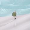 Three-dimensional Design Hetian Jade Square Open Ring Chinese Style Pattern Craft Light Luxury Women's Copper Zircon