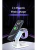 3-in-1 Wireless Charger: Alarm Clock, Magnetic Phone Stand, Fast Charging for Apple Watch & Earphones