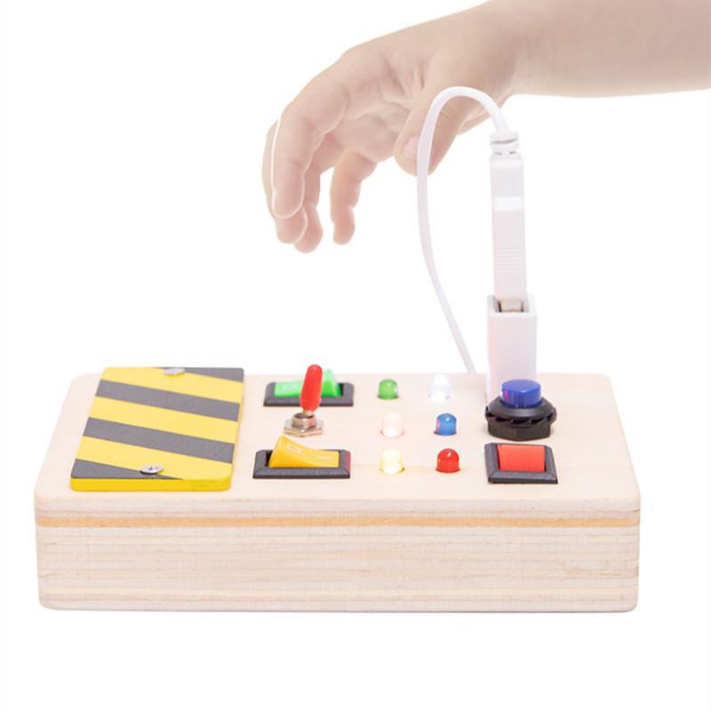 Creative Circuit LED Busy Board: Colorful Educational Toy for Children's Early Learning