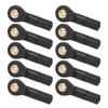10pcs RC Tie Rod End Plastic Material Black 2.5mm Aperture 23mm Height Ball Head Holder Tie Link Rod End for 1 10 RC Car