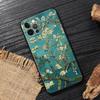 Van Gogh Starry Night Cat Oil Painting Funda For Iphone 15 Pro 14 11 12 13 Pro Max Mini XS X 7 8 14 Plus SE2020 Cases Soft Cover