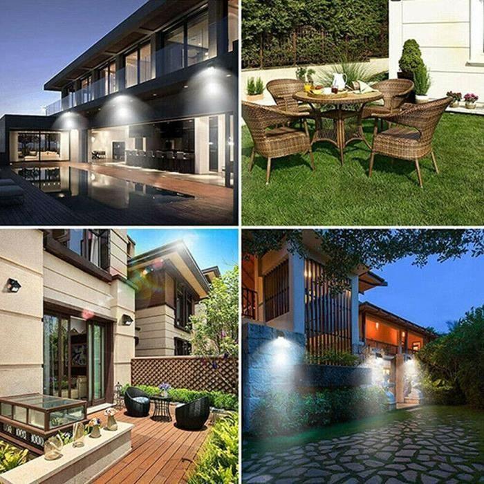 Lampes Solaires De Jardin Extérieur - 30 LED - Capteur De Mouvement Solaire - Lumières De Sécurité