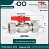 Kundinyi 6-Point Brass Water Heater Ball Valve