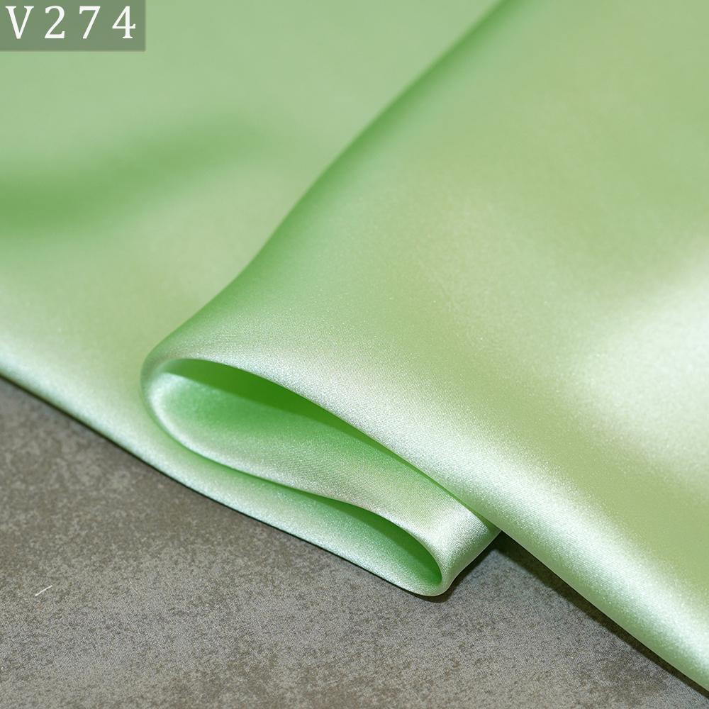 HYSK Natural Genuine Pure 100% Silk Crepe Satin Fabric Silk China Duchess Plain Brown by Meter for Dress Bedding Wedding