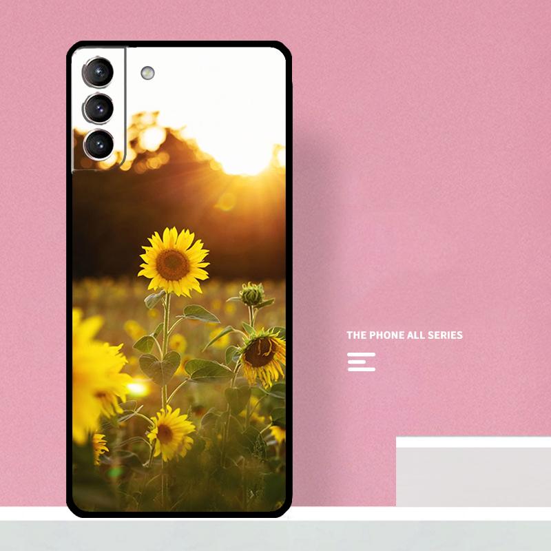 Sunny Sunflower Phone Case For Samsung Galaxy S24 S26 Ultra S20 S21 S22 S23 S25 Plus S10 S25 FE Cover Coque