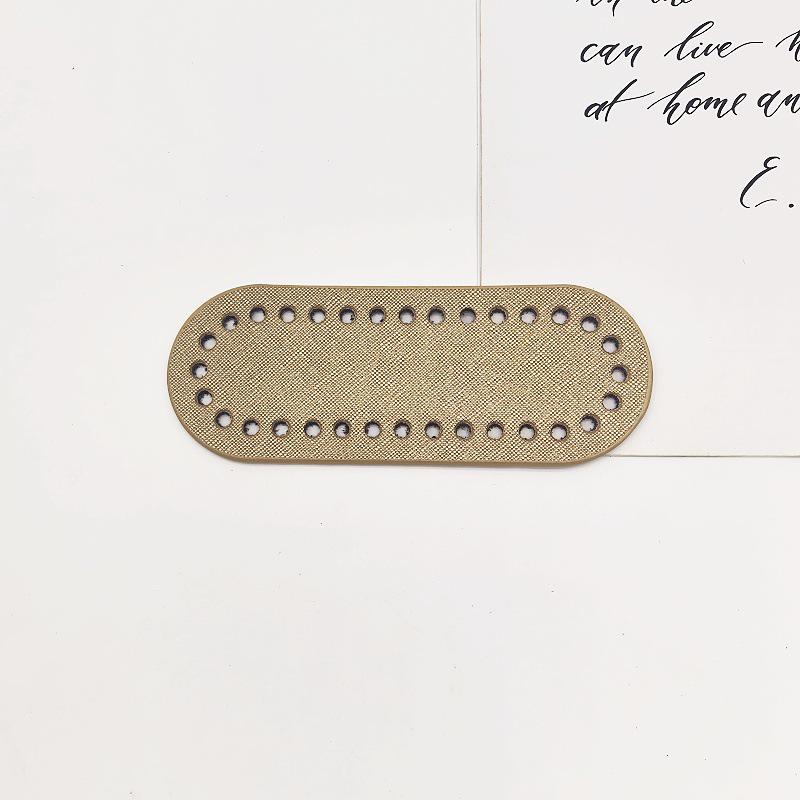 Hyuna Handgehäkelte Lederbasis Damen Handy-Geldbörsen-Tasche