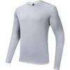 Anta Comfortable Casual Solid Color Long Sleeve T-Shirt Men Tops Pigeon-Gray 952525401-3