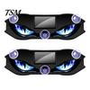 Auto Interior Night Lights Solar Devil Eyes Light for Windshield, Window Warning Sign with Three Smart Modes, Automotive Ambient Lighting Kits