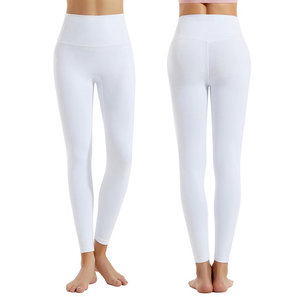 Calça de Yoga Feminina de Malha de Seda de Cintura Alta - Primavera/Verão, Levanta Bumbum, Secagem Rápida, Absorção de Suor, Calça de Corrida.