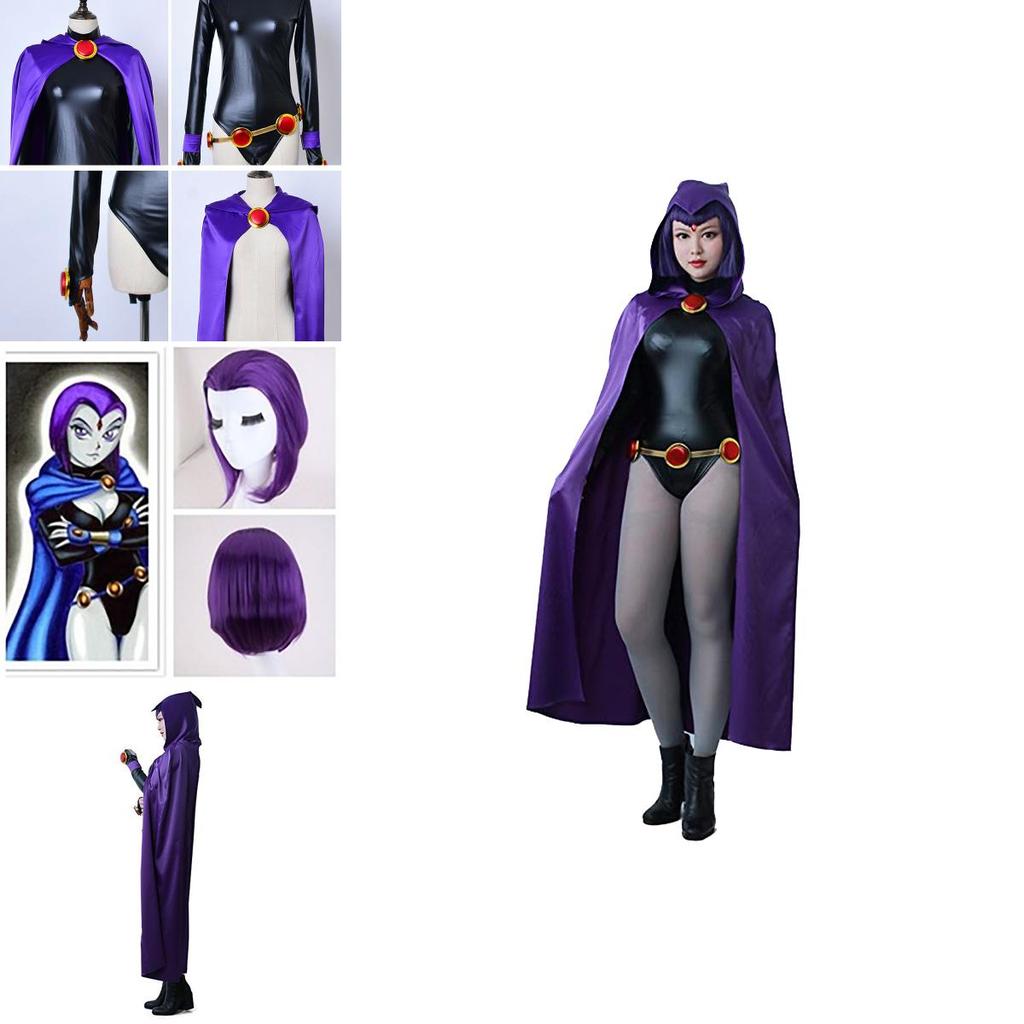 Stunning Anime Teen Titan Raven Costume For Cosplay And Themed Parties