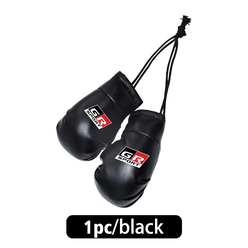 

For Toyota Car Rearview Mirror Boxing Gloves Decoration Hanging Pendant Ornaments Auto Accessories Crown GR Sport Corolla YARIS