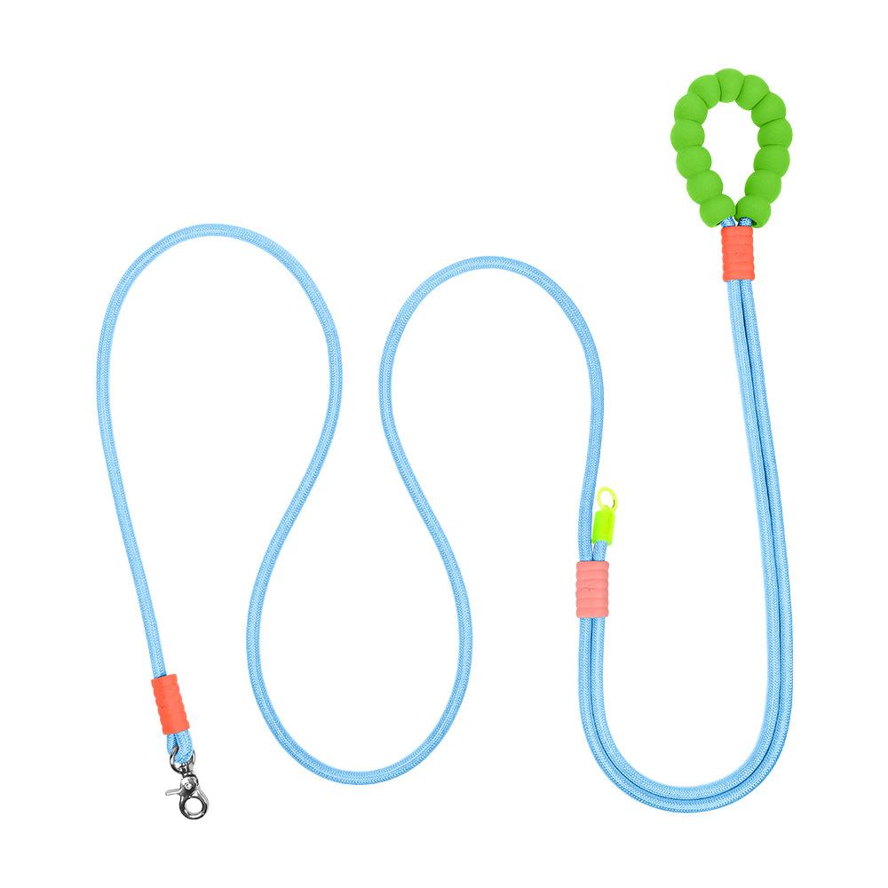 New hot selling colour dog leash dopamine walking pet p-leash, large, medium and small dog colour gradient leash dog poop bag.