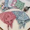Hair Band Small Square Scarf Neckerchief Printed Silk Scarf Fashion Flower Print Scarves  Daily