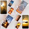 Airplane Sunrise Aircraft Cell Phone Case for Samsung Galaxy S26 Ultra S25 S24 S23 S22 S21 S20 Note10 Cover