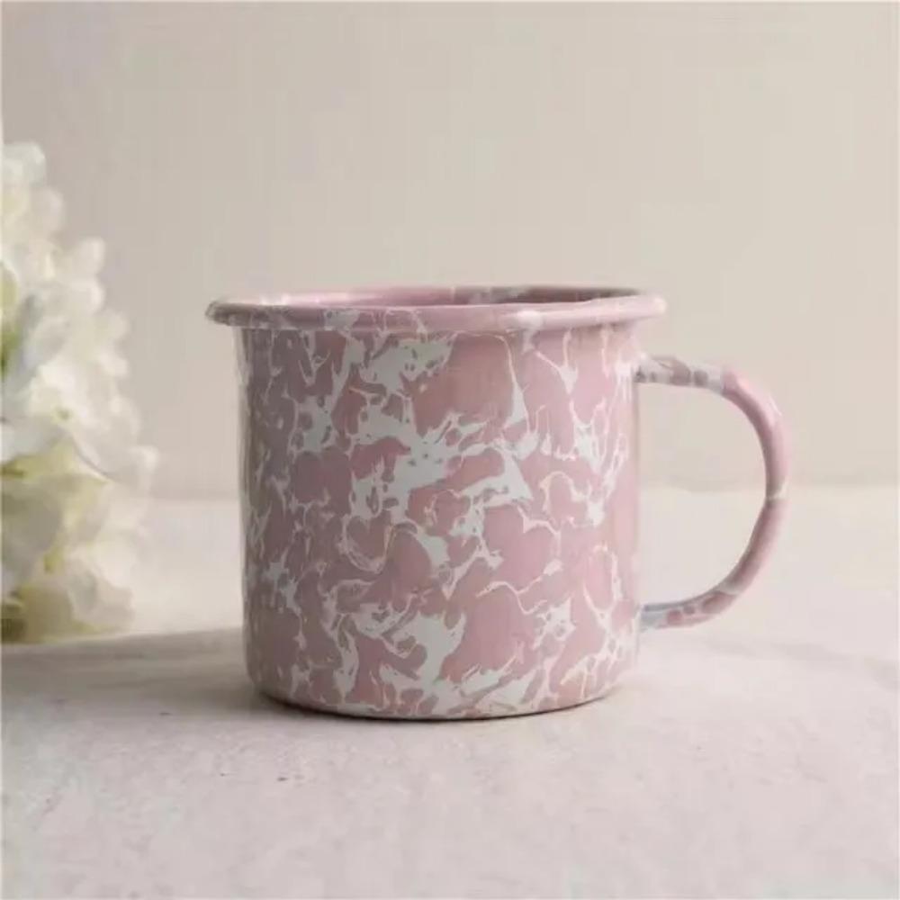 Silný smaltovaný hrnek špičkové kvality 380 ml s cákanci