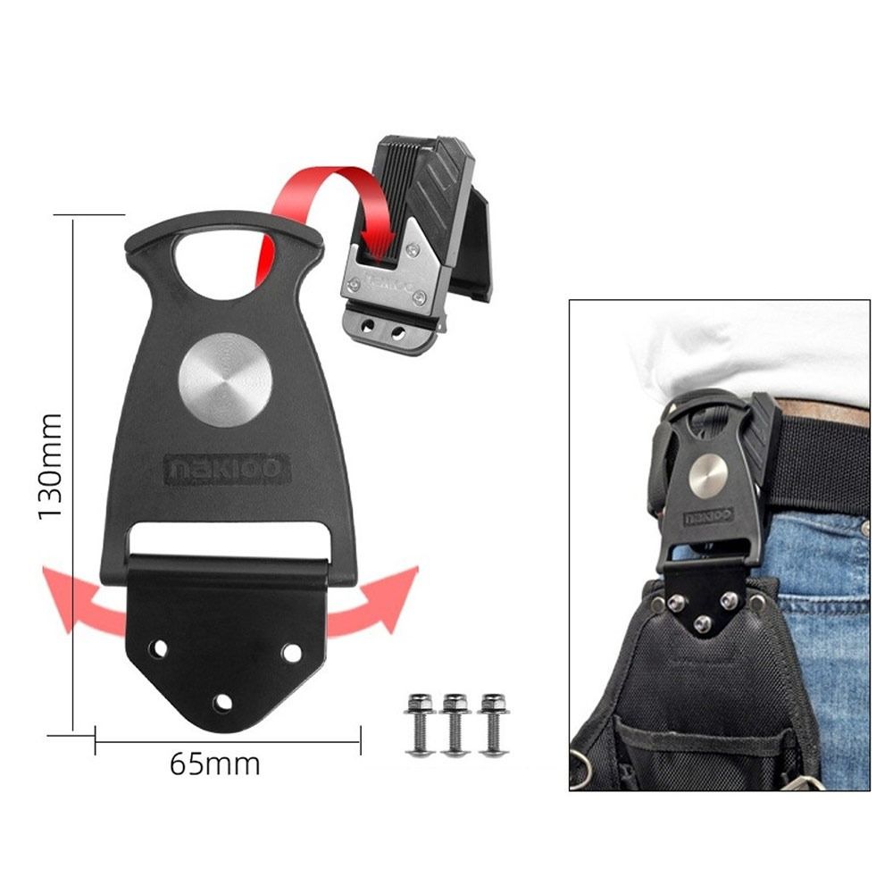 Rotary Tool Belt Buckle Conversion Kit Multifunctional Electrician Bag Universal Accessories Quick Release Clip Belt Bag Buckle