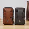Men Waist Bag Large Capacity Belt Bag Brown Shoulder Bags Crossbody Bags Multi-layer Buckle Mobile Phone Bag Bum Pouch