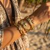 Personality Exaggerated Stainless Steel Irregular Bangle for Women Chic Stackable Seaside Vacation Party Jewelry Accessories