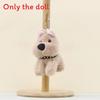 Collar Cute Dog Cartoon Animal Plush Toy Keychain For Kids Collectors And
