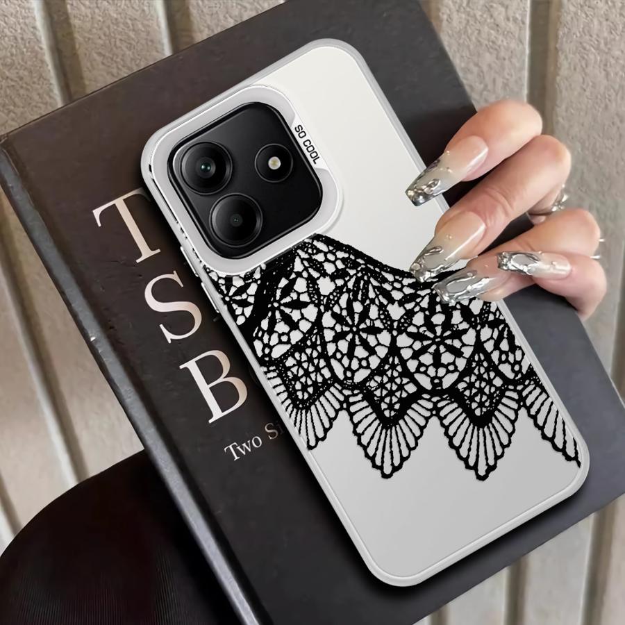 Black Lace Fashion Case for Xiaomi Mi 12T Pro 11 Lite 13T Back Phone Cover