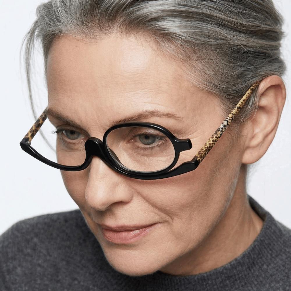 Magnification Folding Eyeglasses Rotating Design Presbyopia Glasses Reading Use