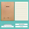 A5 Kraft Paper Stitched Notebook for Chinese, Math, and English Practice