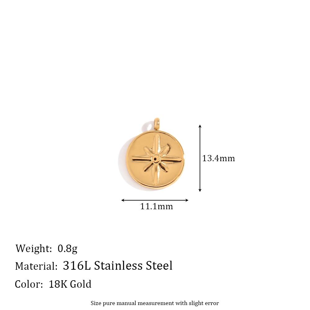 MamacitaSlay Stylish Lovely Cupid Seahorse Lion Starfish Stainless steel charm Gold Plated Jewelry Charms for necklace bracelets