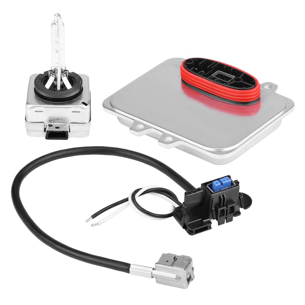 3Pcs Xenon HID Headlight Ballast Control Unit Module Bulb Kit for Cadillac Escalade 5DV00900000