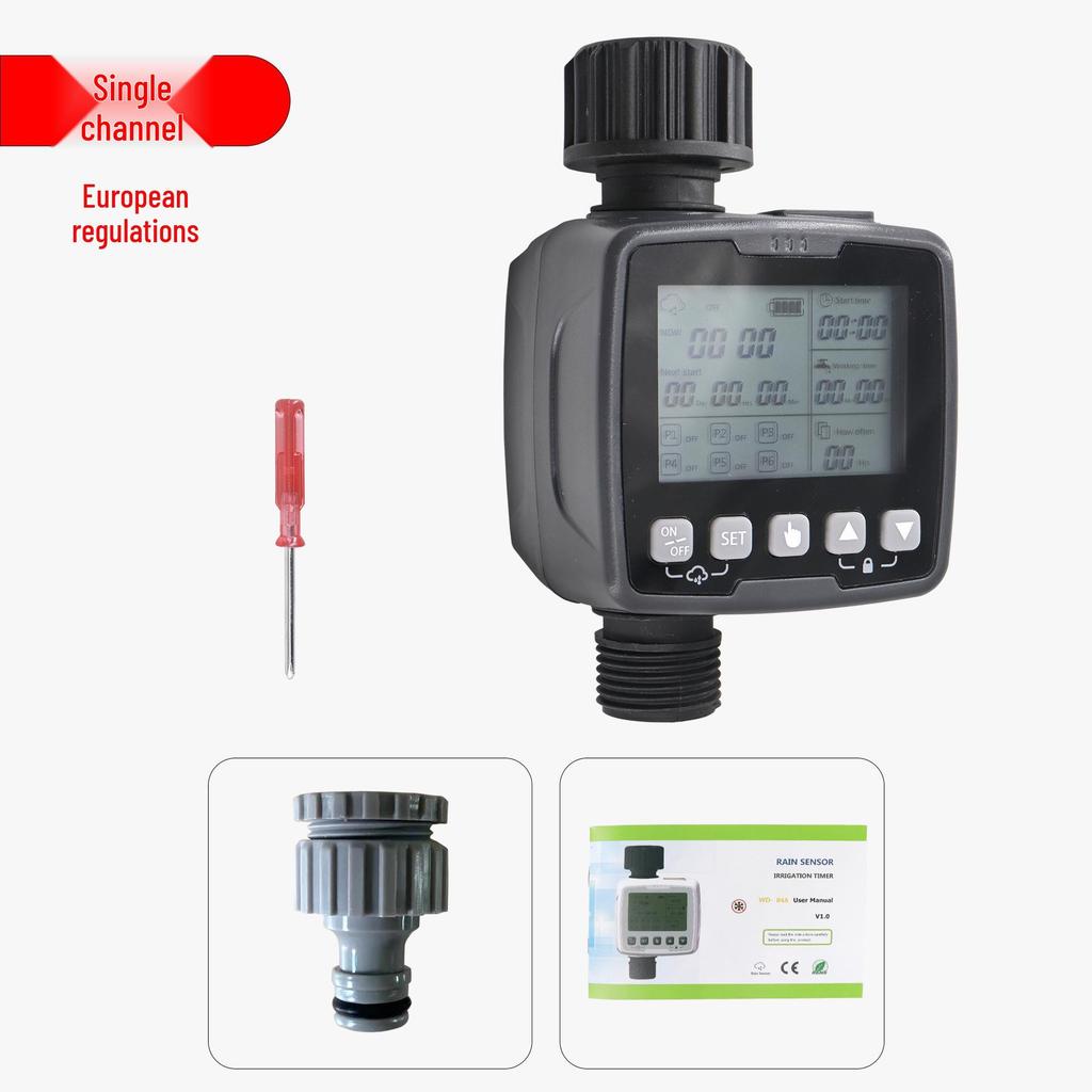 Smart Outdoor Garden Irrigation Timer with Rain Sensor