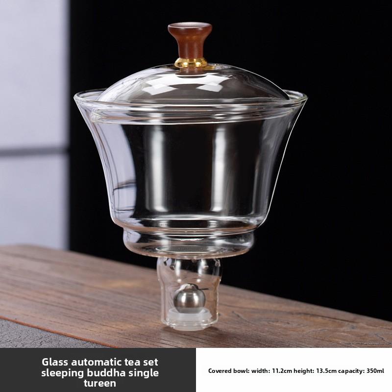 Household Glass Kung Fu Teapot Magnetic Brewing Tool Lazy Automatic Tea Set