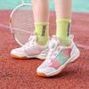 Kids Badminton Shoes Boys Girls Lightweight Cushioned Sports Sneakers Tennis Table Training
