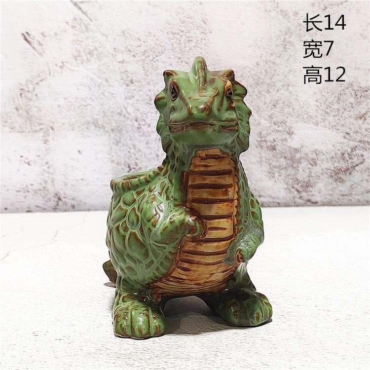 

Творческий мультяшный милый мультяшный динозавр цветочный горшок контейнер керамический суккулентный горшок цветочный горшок горшки для растений домашний декор