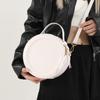 Trendy Personality Versatile Ins Solid Color Portable Small Round Bag Women's Leisure Commuting Simple Wind Messenger Bag