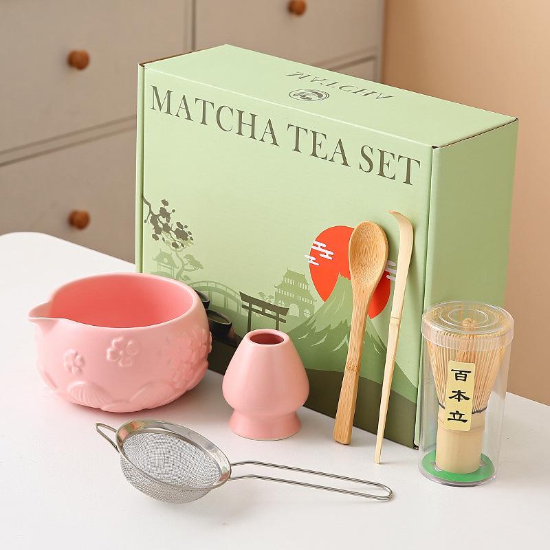 Matcha Bowl With Matcha Whisk Set Japanese Matcha Tea Set Matcha Making Kit Tranditional Song Dynasty Tea Ceremony Accessories