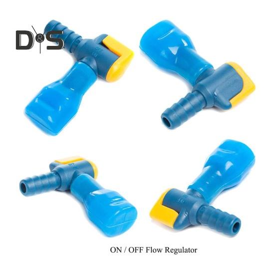 Bite Valve Replacement Hydration Pack Mouthpiece with 2 Hose Connector Shut/On Off Valve And O-Ring Replacement Parts Accessories