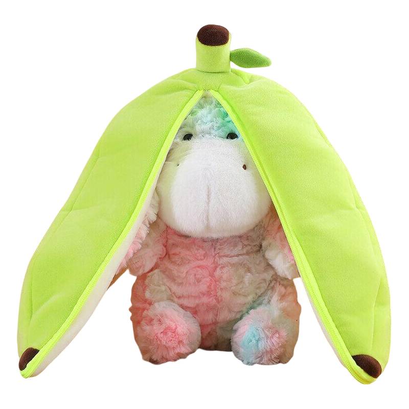 

Плюшевая игрушка-банан-осел, мультяшная, меняющая форму, украшение для дома, несколько цветов для подарка розовый