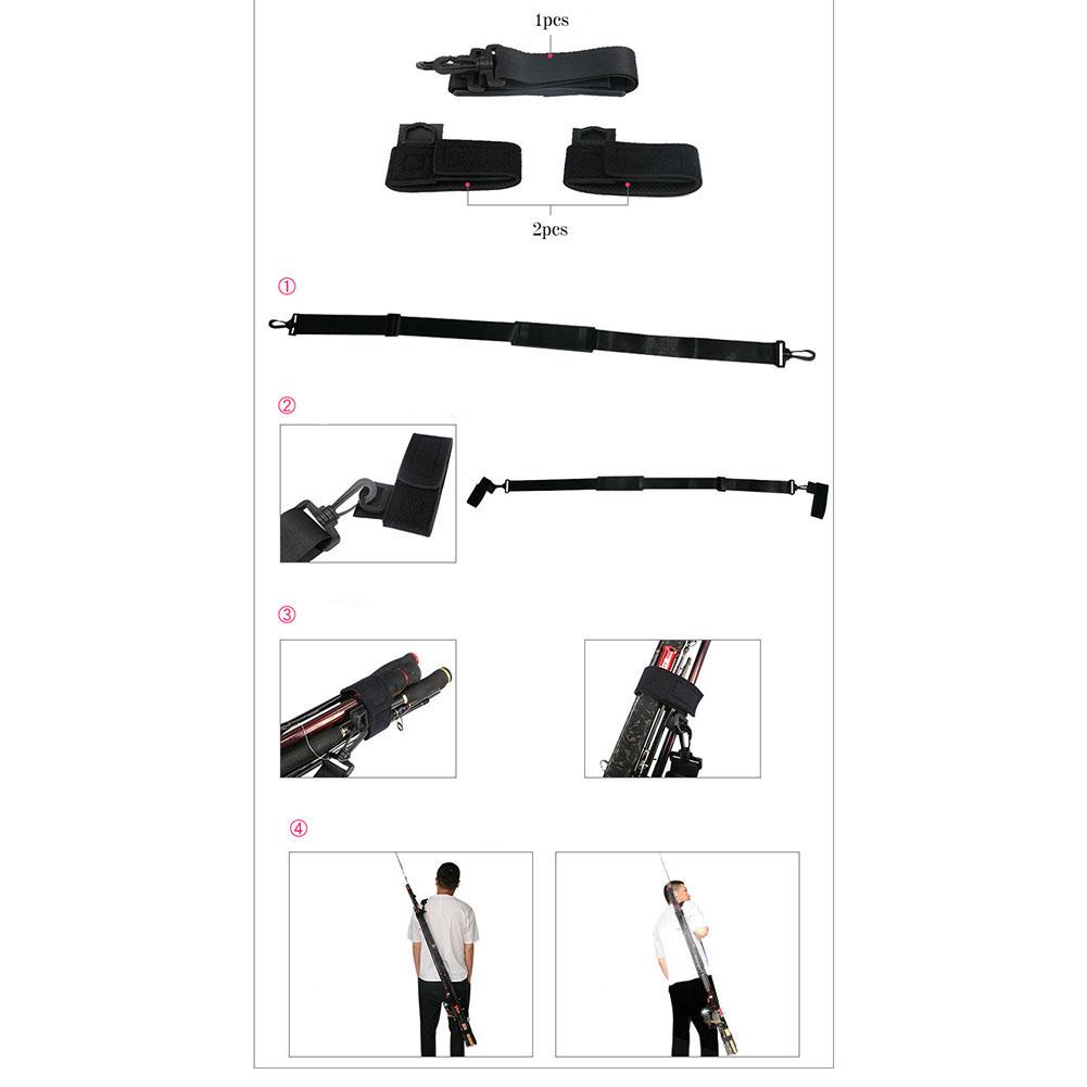 Belt Band Portable Carry Strap Outdoor Fishing Rod
