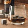 Whiskey Stones, Set Of 9 Grey Beverage Chilling Stones Cube Shaped Granite Chilling Whiskey Rocks Set Reusable Ice Cubes