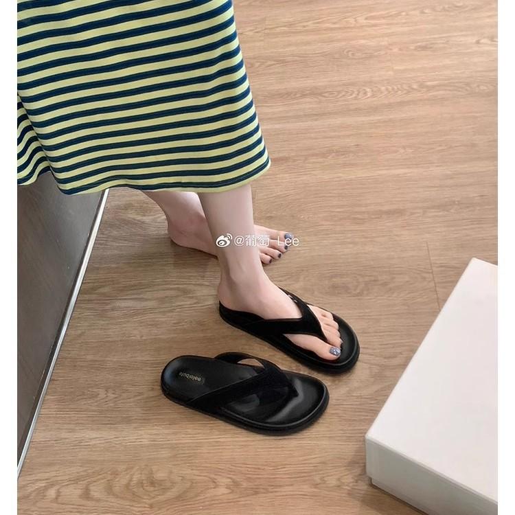 Grape mother with the same summer bi-prepared round head casual versatile foot flip-flops minimalist wind beach vacation flat bottom mop