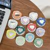 Women'S Magnetic Suction Is Suitable For Magsafe Watching Dramas, Desktop Mobile Phone Airbag Holder, Rhinestone, Heart-Shaped Mirror Sticker
