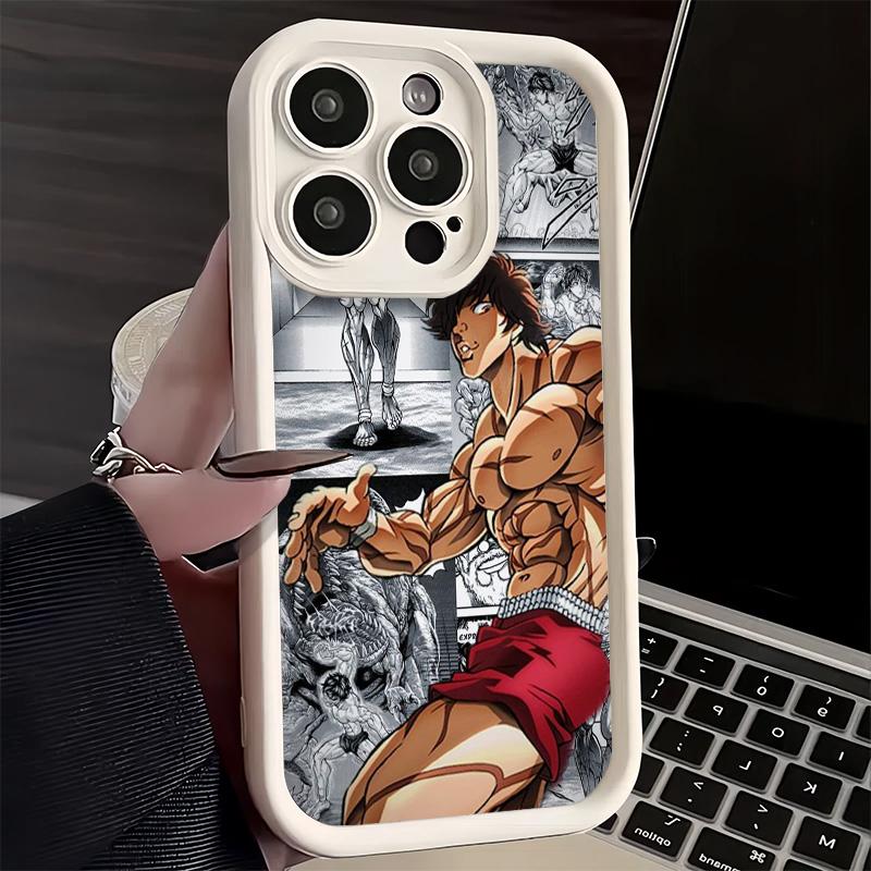Phone Case for iPhone 17 Air 16E 15 16 Pro Max Baki the Grappler Anime Cover 14 Plus 13 12 Mini Soft Shell Silicone Fundas