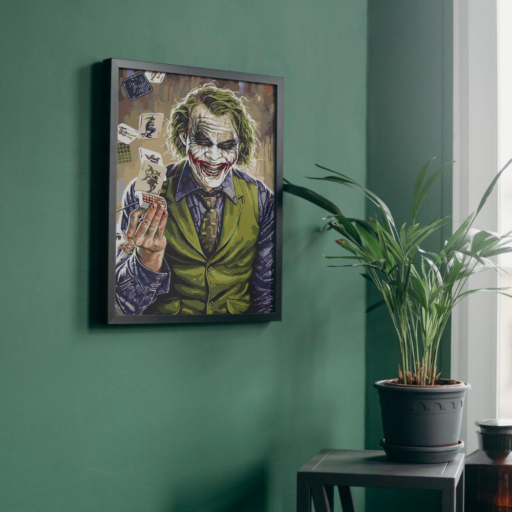 Painting By Numbers Pictures To Paint - Joker In A Vest 40 X 50 Cm